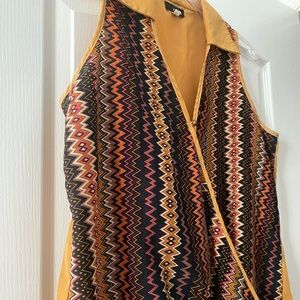 FAISCA vintage sleeveless blouse